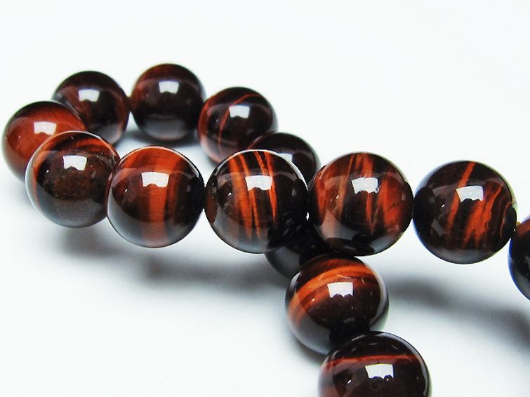 レッドタイガーアイ※赤虎目石 ブレスレット 12mm [t198-6216] 2枚目