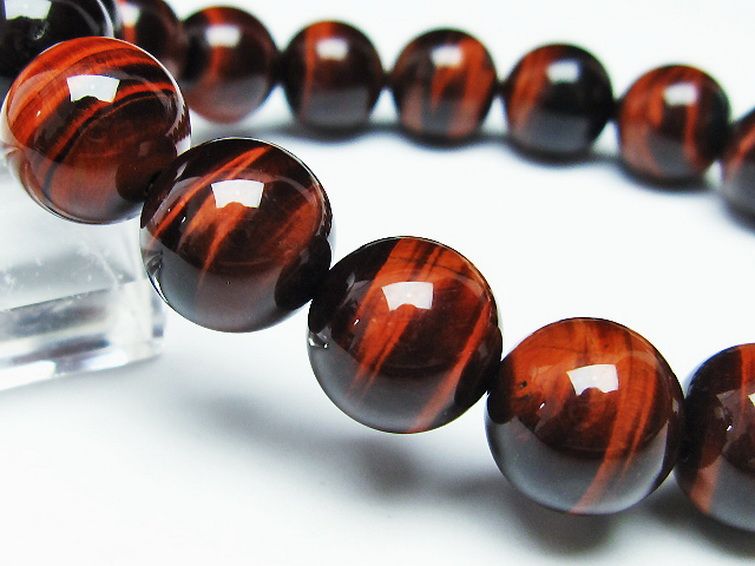 レッドタイガーアイ※赤虎目石 ブレスレット 12mm [t198-6216] 3枚目