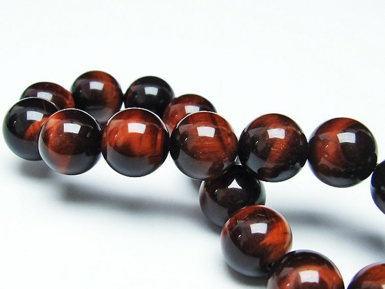 レッドタイガーアイ※赤虎目石 ブレスレット 12mm [t198-6225] 2枚目
