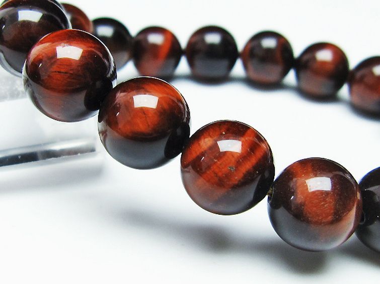 レッドタイガーアイ※赤虎目石 ブレスレット 12mm [t198-6225] 3枚目