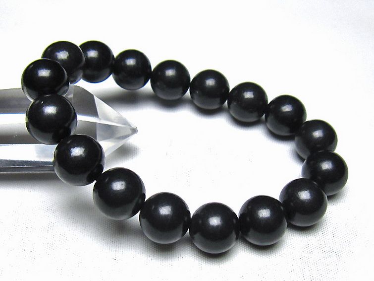 シュンガイト ブレスレット 12mm [t20-7232] 1枚目