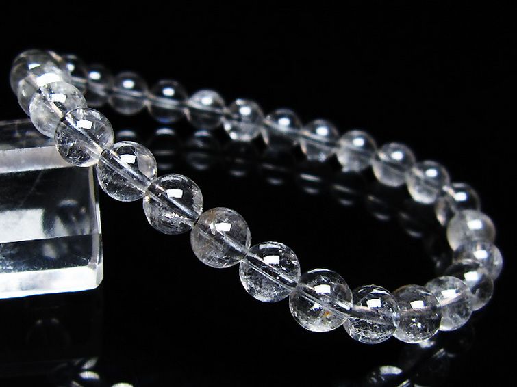 放射プラチナルチル ブレスレット 6mm [t205-4554] 1枚目