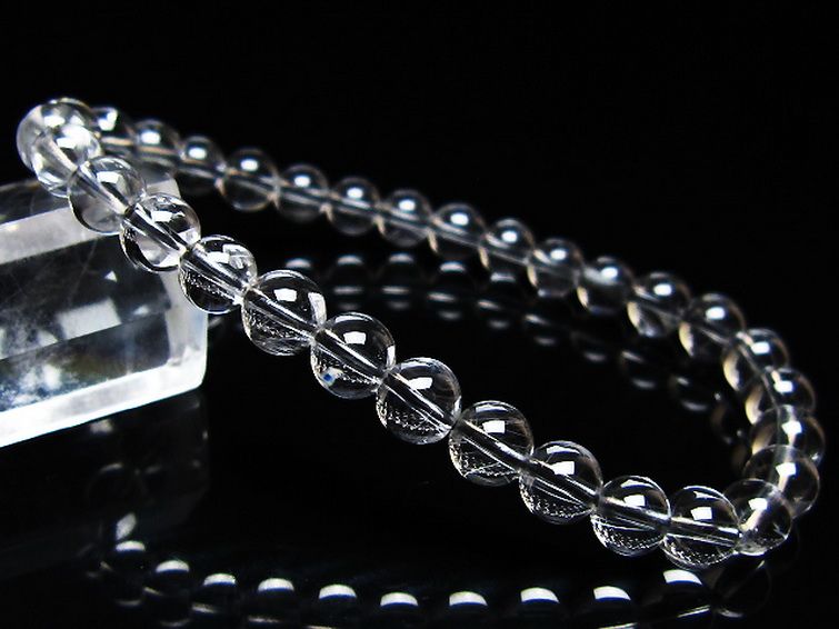 放射プラチナルチル ブレスレット 6mm [t205-4562] 1枚目