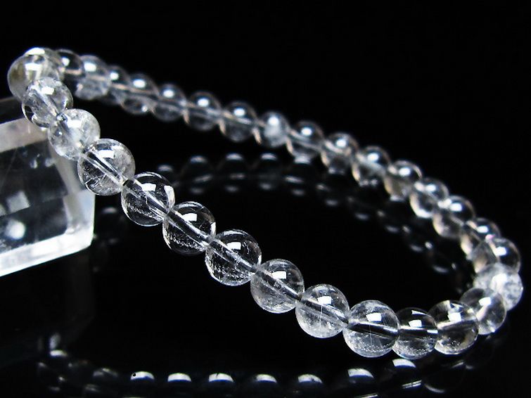 放射プラチナルチル ブレスレット 6mm [t205-4569] 1枚目