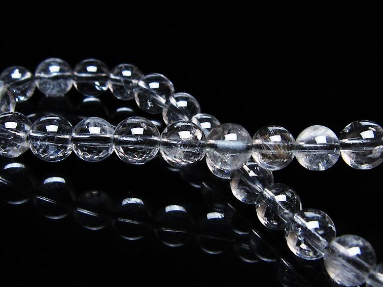 放射プラチナルチル ブレスレット 6mm [t205-4569] 2枚目