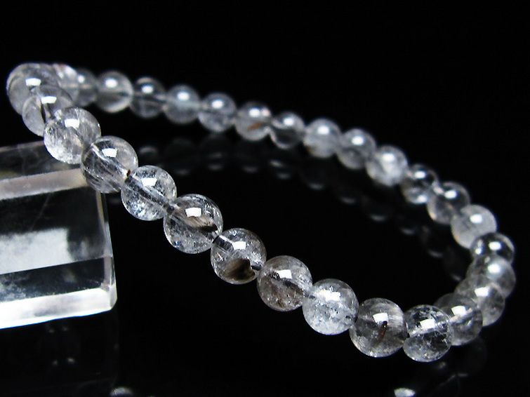 放射プラチナルチル ブレスレット 6mm [t205-4591] 1枚目