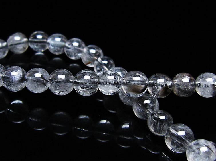 放射プラチナルチル ブレスレット 6mm [t205-4591] 2枚目