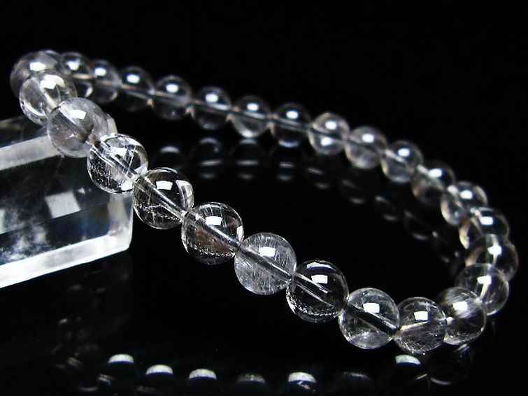 放射プラチナルチル ブレスレット 7mm [t205-4608] 1枚目
