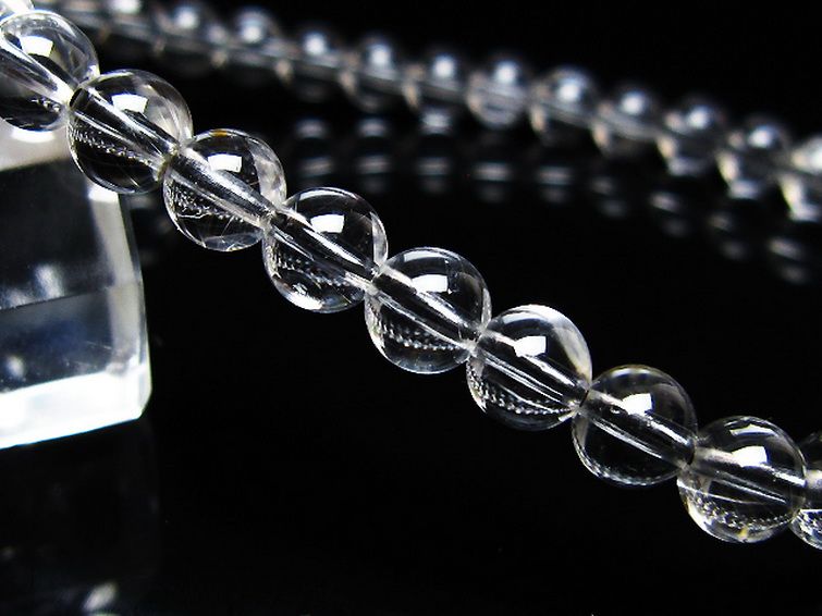 放射プラチナルチル ブレスレット 6mm [t205-4619] 3枚目