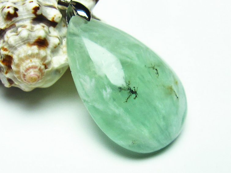 エンジェルフェザー フローライト ペンダント [T21-4061] 2枚目