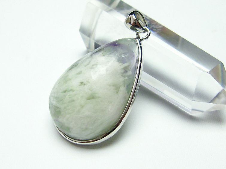 エンジェルフェザー フローライト ペンダント [t21-4231] 2枚目