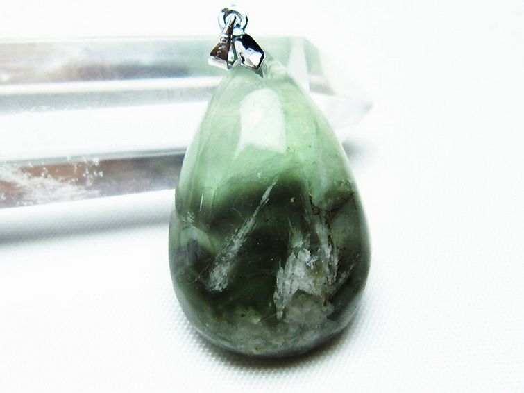 エンジェルフェザー フローライト ペンダント [t21-4412] 2枚目