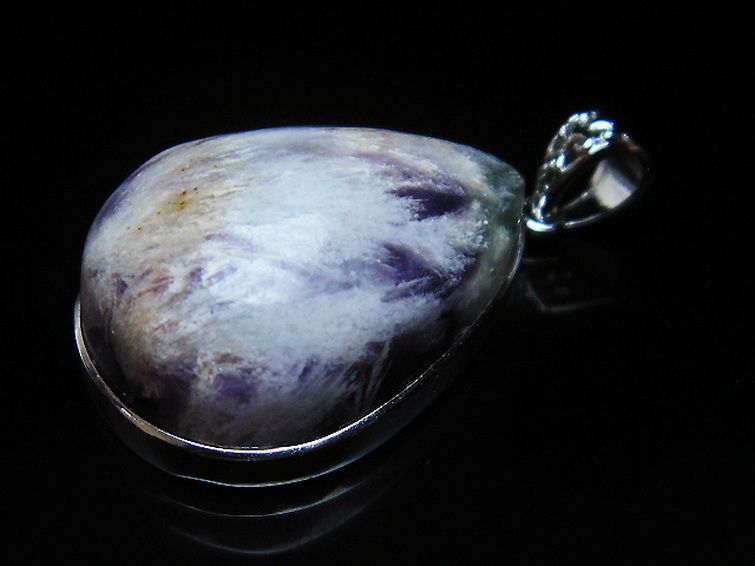 エンジェルフェザー フローライト ペンダント [t21-4486] 3枚目