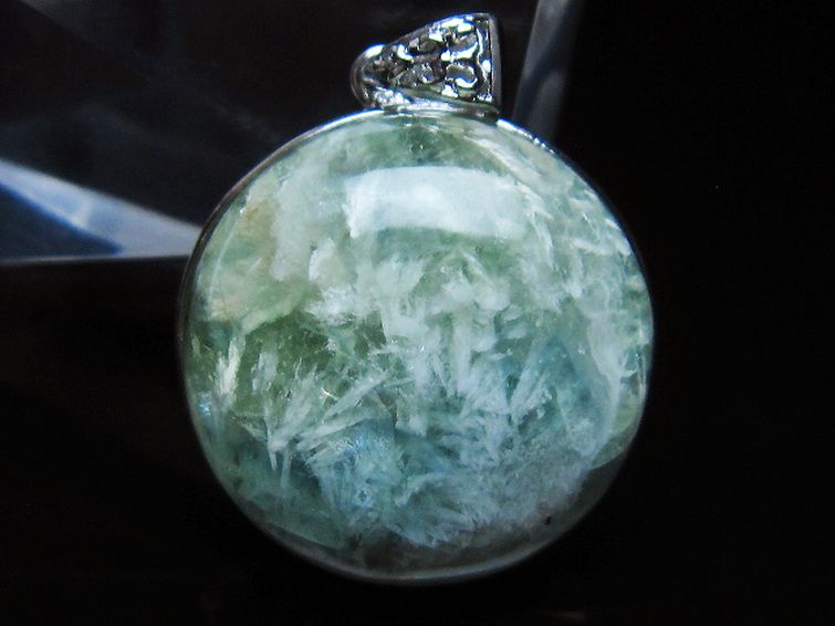 エンジェルフェザー フローライト ペンダント [t21-4560] 1枚目