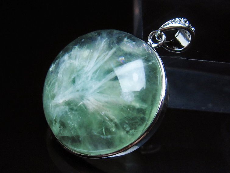 エンジェルフェザー フローライト ペンダント [T21-4565] 2枚目