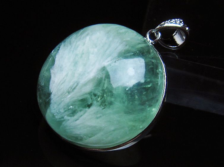 エンジェルフェザー フローライト ペンダント [t21-4571] 2枚目