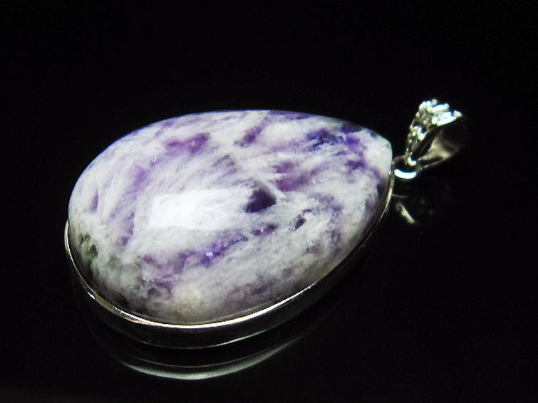 エンジェルフェザー フローライト ペンダント [t21-4611] 3枚目