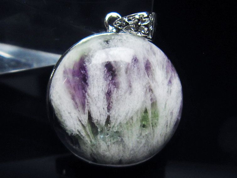 エンジェルフェザー フローライト ペンダント [t21-4655] 1枚目