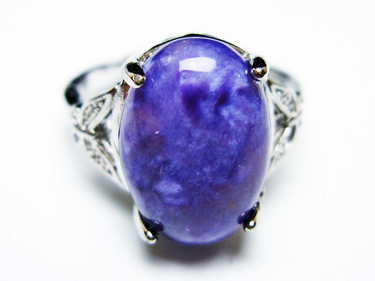 チャロアイト 指輪 (16号)[T210-2858] 1枚目