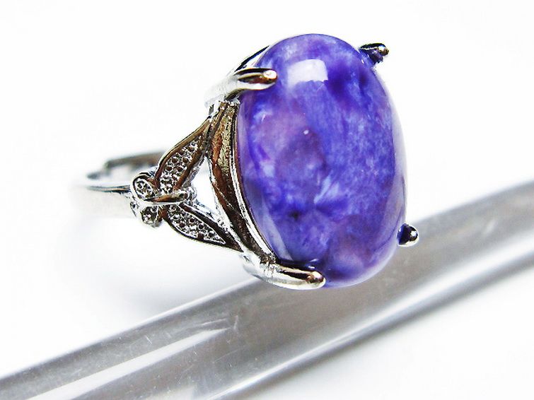 チャロアイト 指輪 (16号)[T210-2858] 3枚目