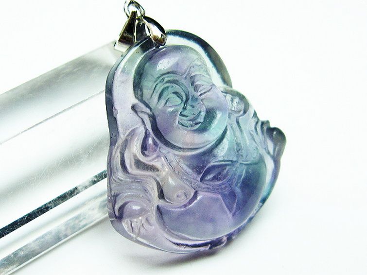 フローライト 布袋様 ペンダント [T211-5178] 3枚目