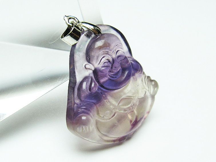 フローライト 布袋様 ペンダント [T211-5370] 3枚目