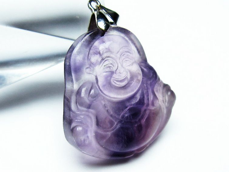 フローライト 布袋様 ペンダント [T211-5652] 3枚目