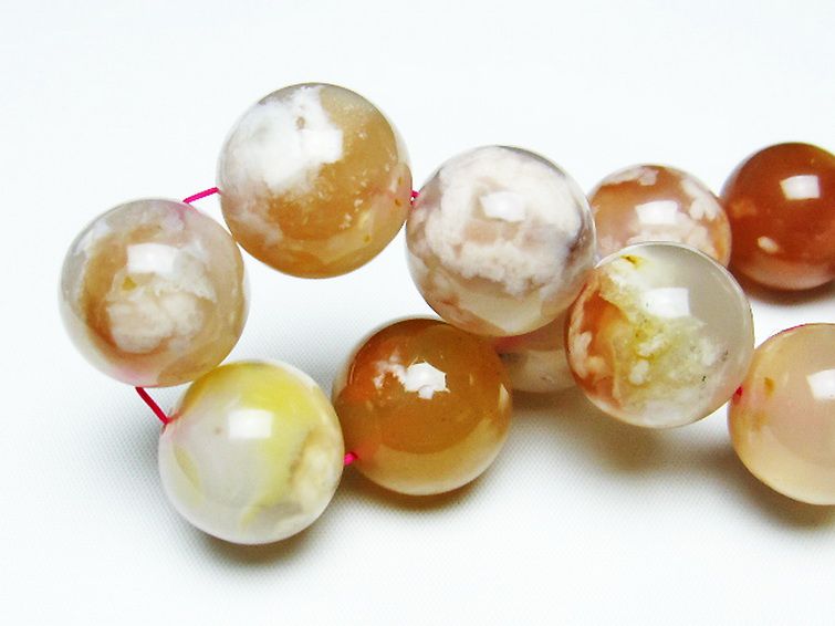 桜メノウ チェリーブロッサムアゲート ブレスレット 20mm [t213-1616] 2枚目