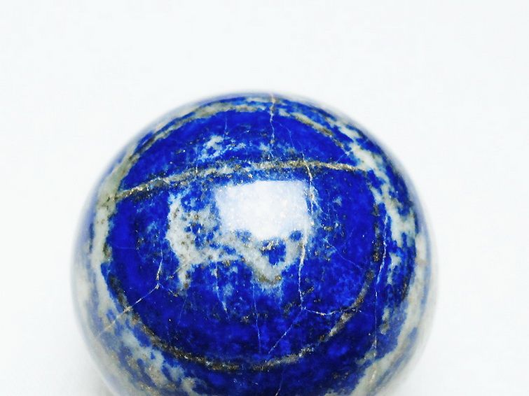 ラピスラズリ 丸玉 36mm [t218-3231] 2枚目