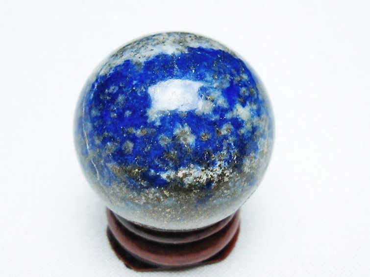 ラピスラズリ 丸玉 32mm [T218-3478] 3枚目
