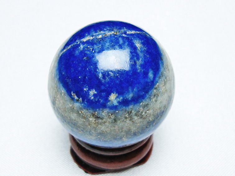 ラピスラズリ 丸玉 32mm [T218-3485] 3枚目
