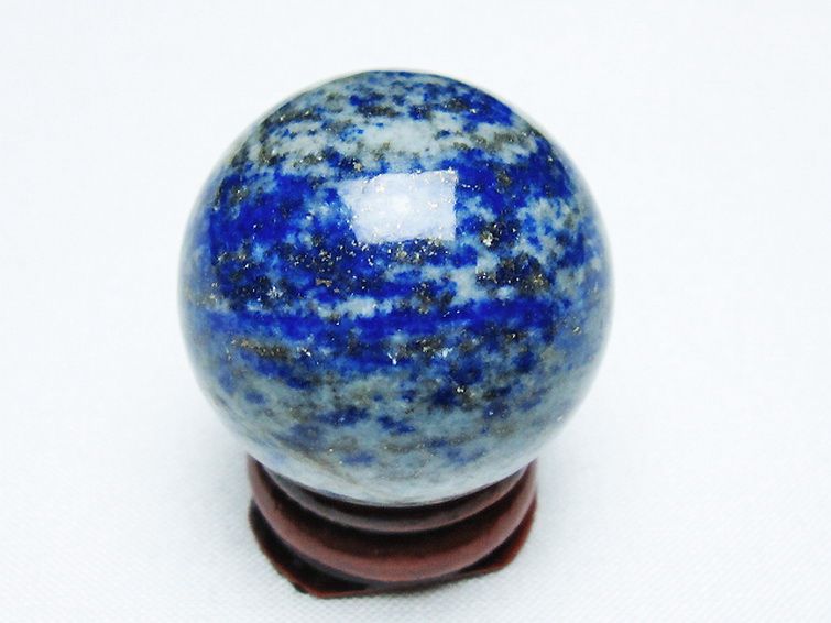 ラピスラズリ 丸玉 32mm [t218-3486] 3枚目