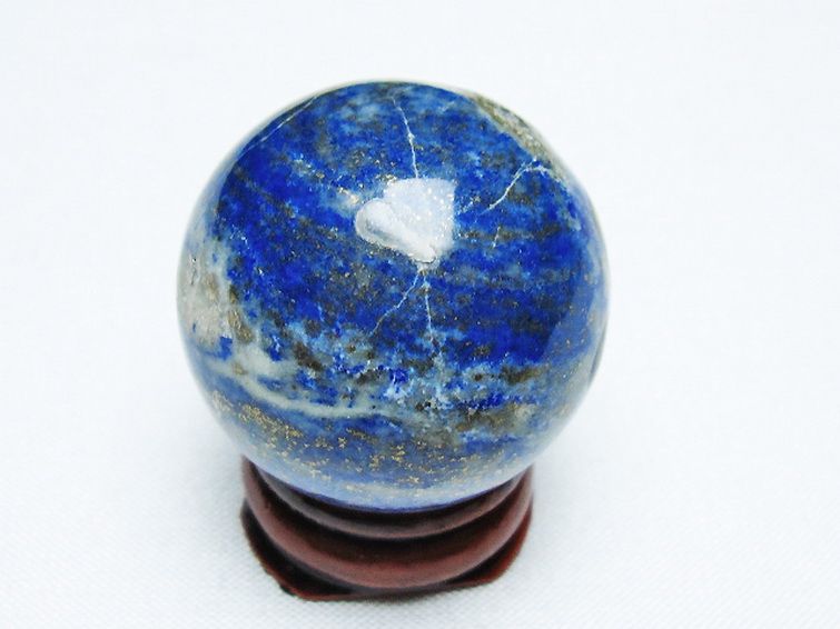 ラピスラズリ 丸玉 32mm [T218-3488] 3枚目