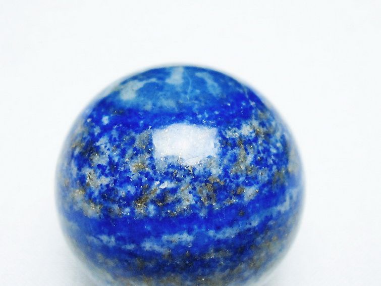 ラピスラズリ 丸玉 32mm [t218-3525] 2枚目