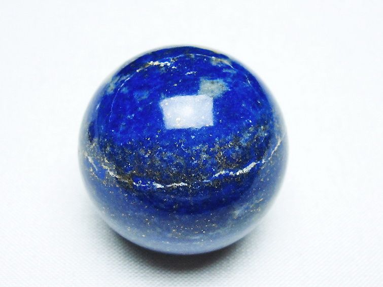 ラピスラズリ 丸玉 33mm [t218-3583] 1枚目
