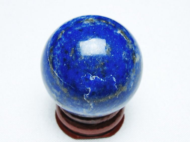 ラピスラズリ 丸玉 32mm [t218-3596] 3枚目