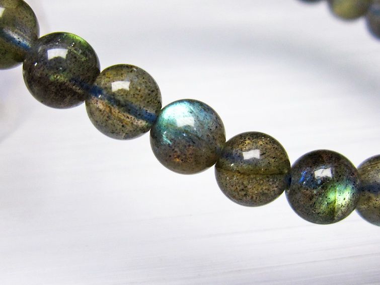 ラブラドライト ブレスレット 6mm [t219-4002] 2枚目