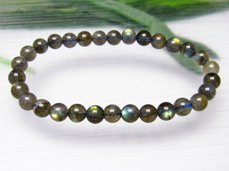 ラブラドライト ブレスレット 6mm [t219-4002] 3枚目