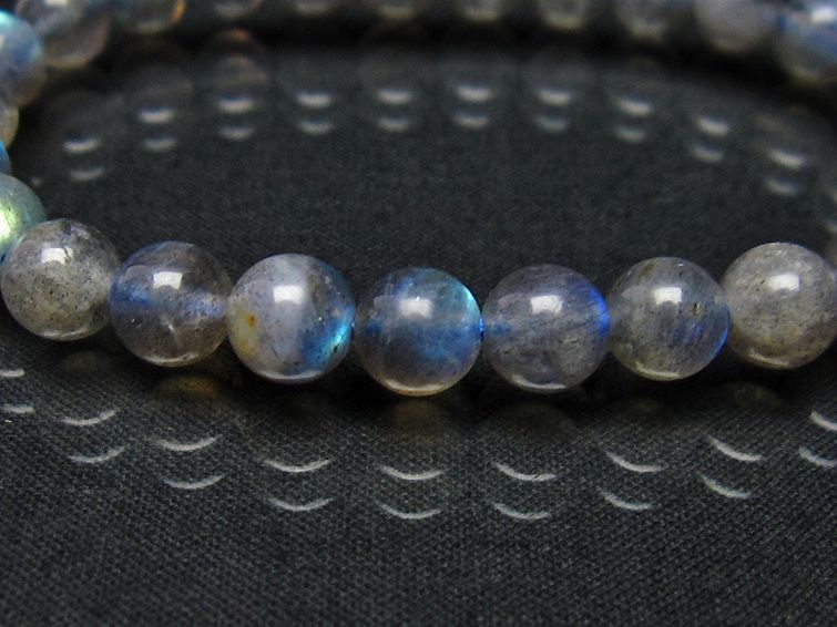 ラブラドライト ブレスレット 7mm [T219-4835] 3枚目