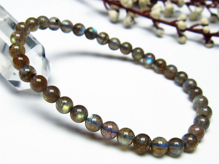 ラブラドライト ブレスレット 5mm [t219-5085] 1枚目