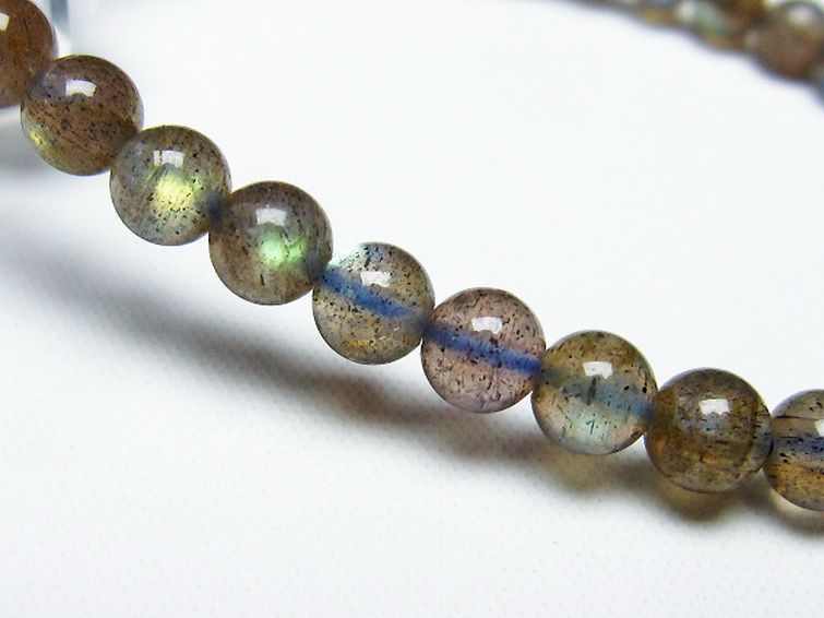 ラブラドライト ブレスレット 5mm [t219-5085] 3枚目