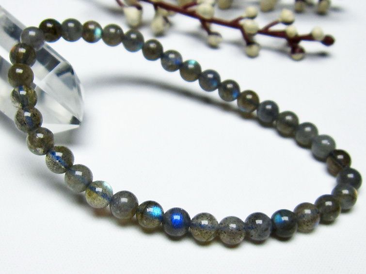 ラブラドライト ブレスレット 5mm [T219-5116] 1枚目