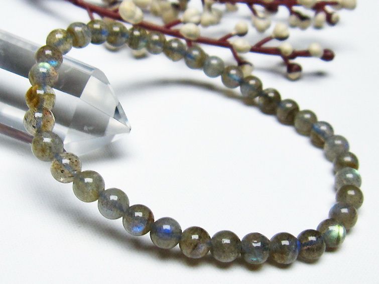 ラブラドライト ブレスレット 5mm [T219-5149] 1枚目