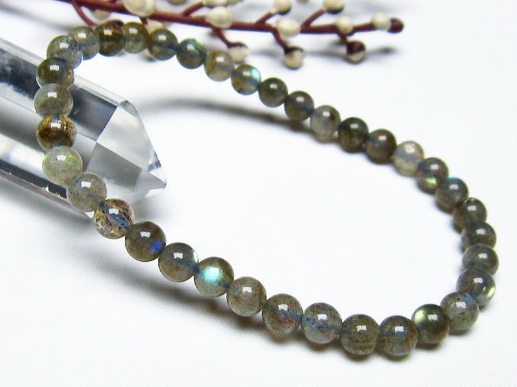 ラブラドライト ブレスレット 5mm [T219-5152] 1枚目