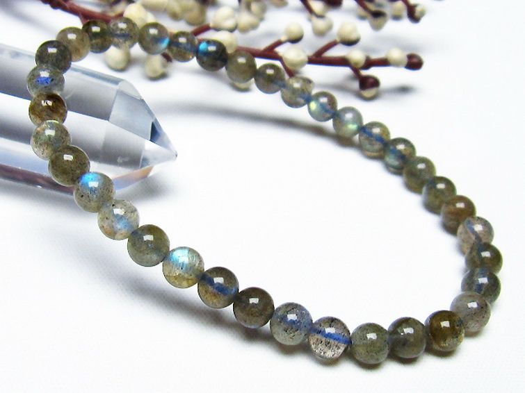 ラブラドライト ブレスレット 5mm [T219-5168] 1枚目