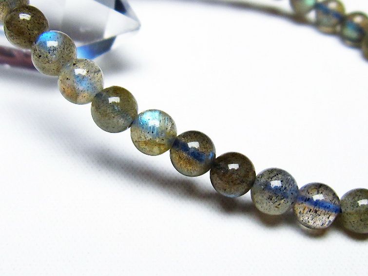 ラブラドライト ブレスレット 5mm [T219-5168] 3枚目