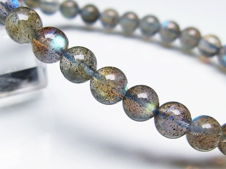 ラブラドライト ブレスレット 6mm [T219-5467] 3枚目