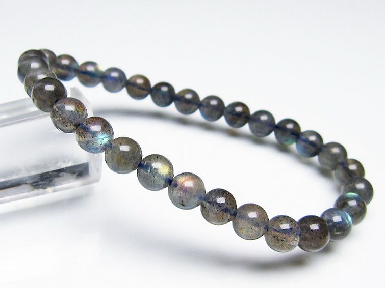 ラブラドライト ブレスレット 6mm [t219-5476] 1枚目