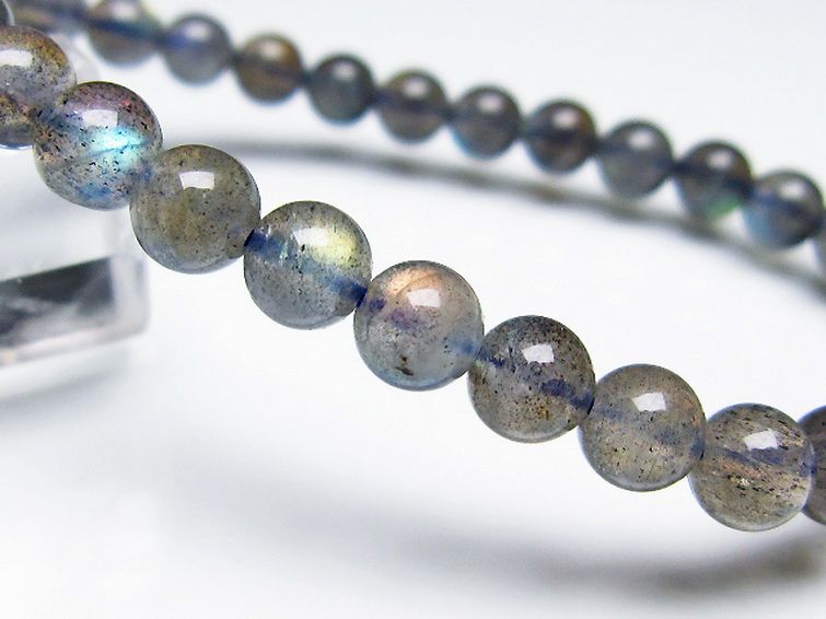 ラブラドライト ブレスレット 6mm [t219-5476] 3枚目