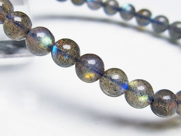 ラブラドライト ブレスレット 6mm [t219-5483] 3枚目